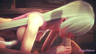 Nanatsu hech Taizai Hentai-Elizabeth so&#039;rish va kirib